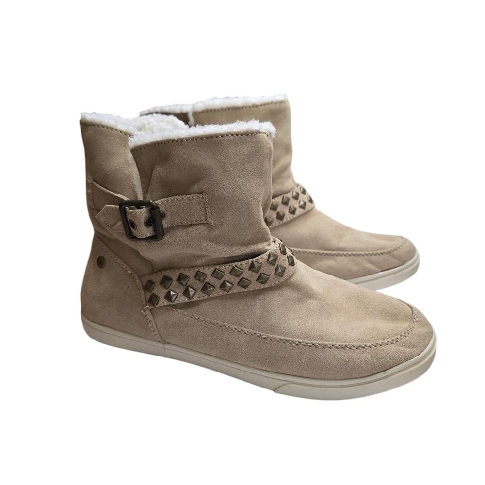 Lei Tan Faux Fur Booties 8
